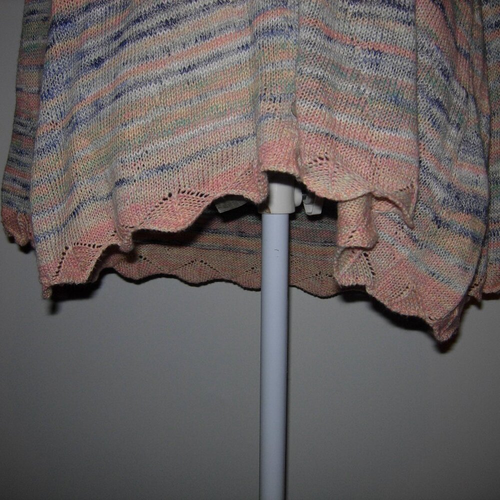 Democracy Ruffle Button Front Sweater L - Picture 2 of 7